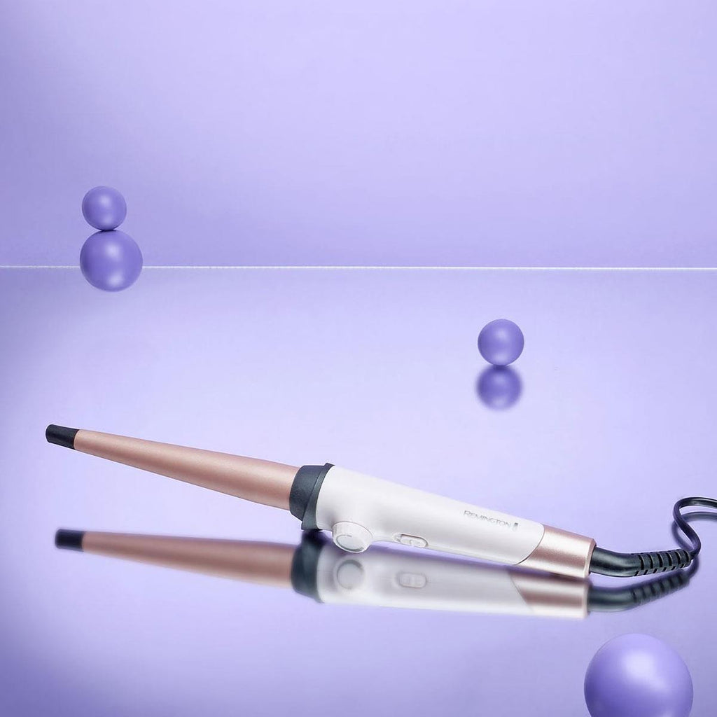 Remington Almond Allure Tapered Curling Wand 13-25mm Cream