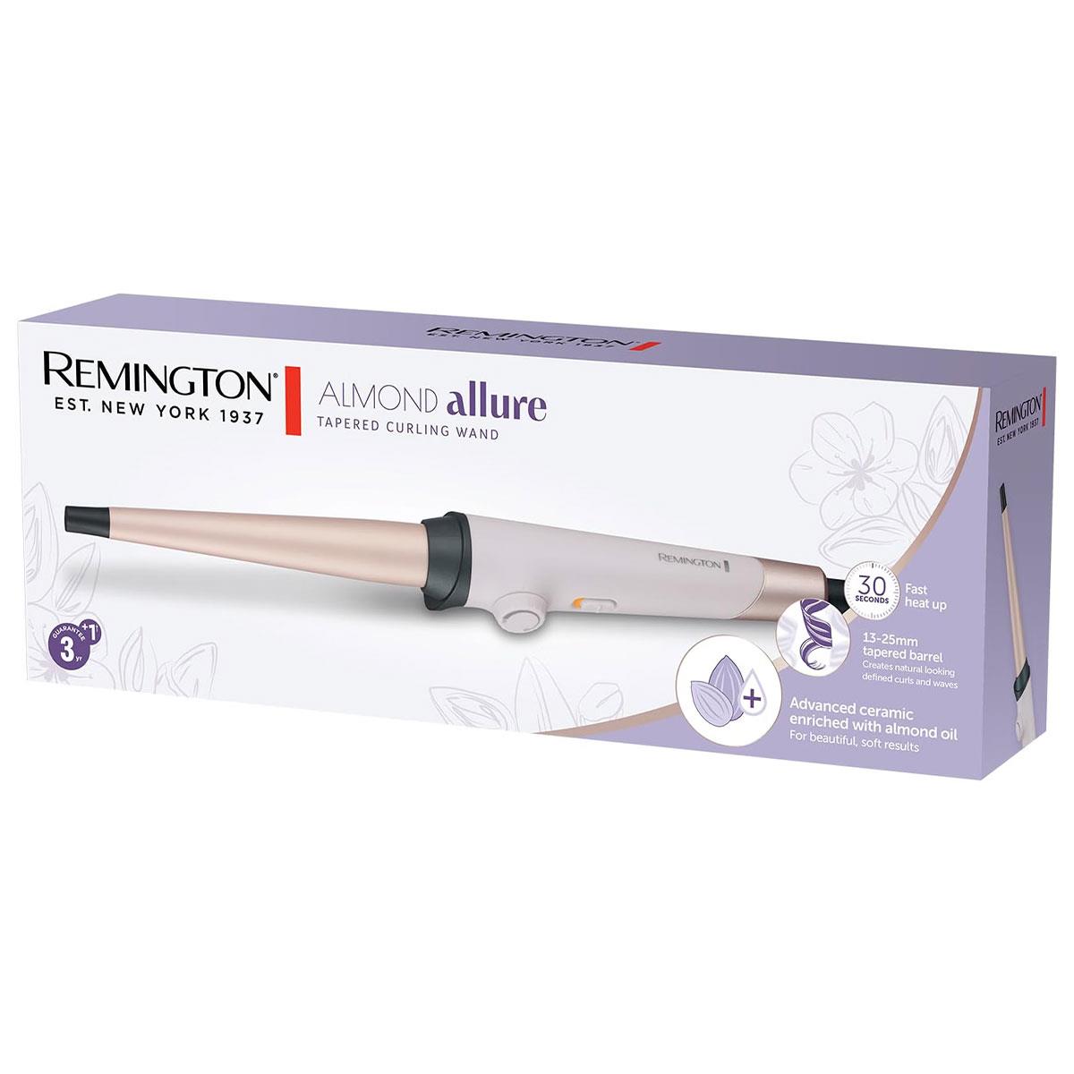 Remington Almond Allure Tapered Curling Wand 13-25mm Cream