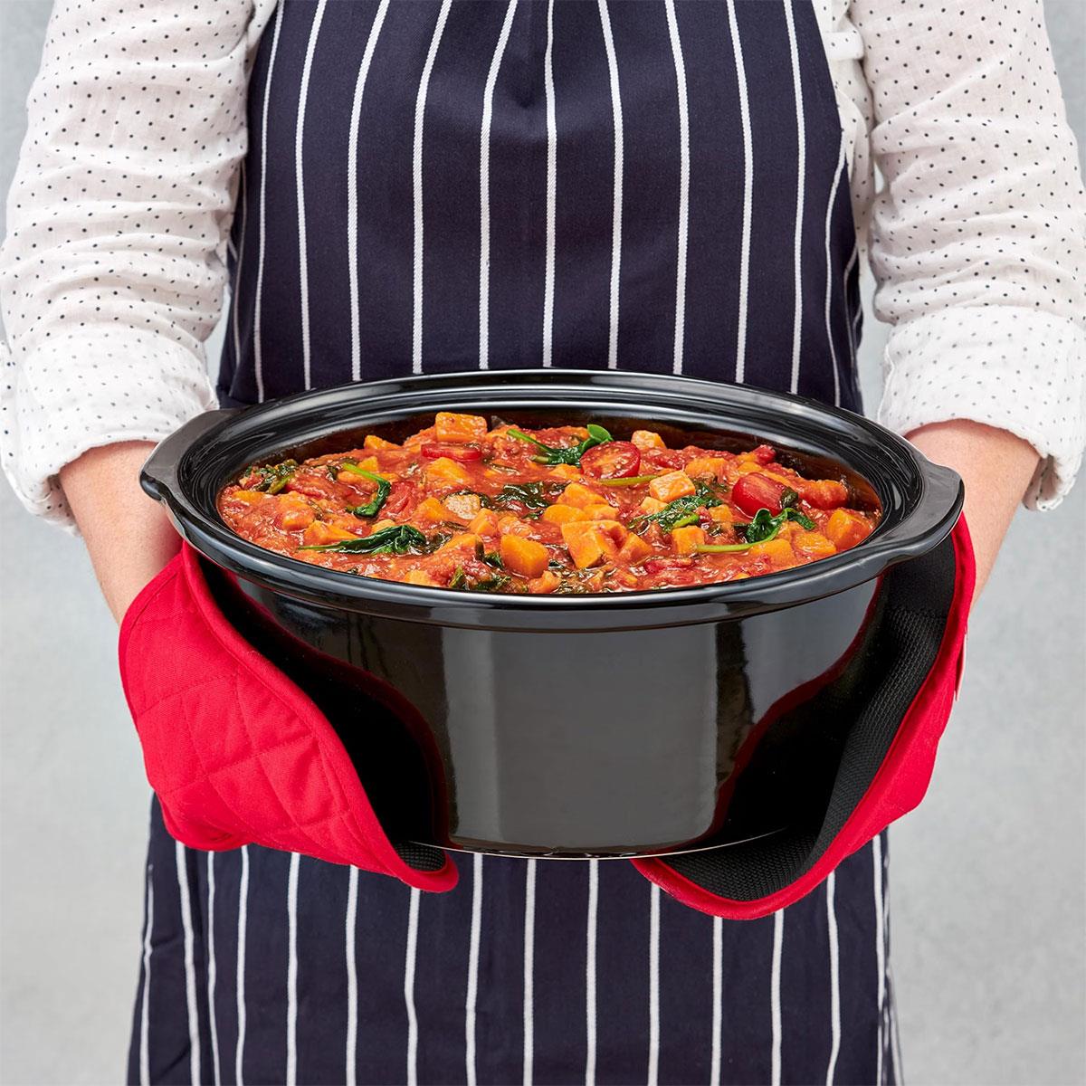 Judge Oval Stainless Steel Slow Cooker 5.5 Litre Grey