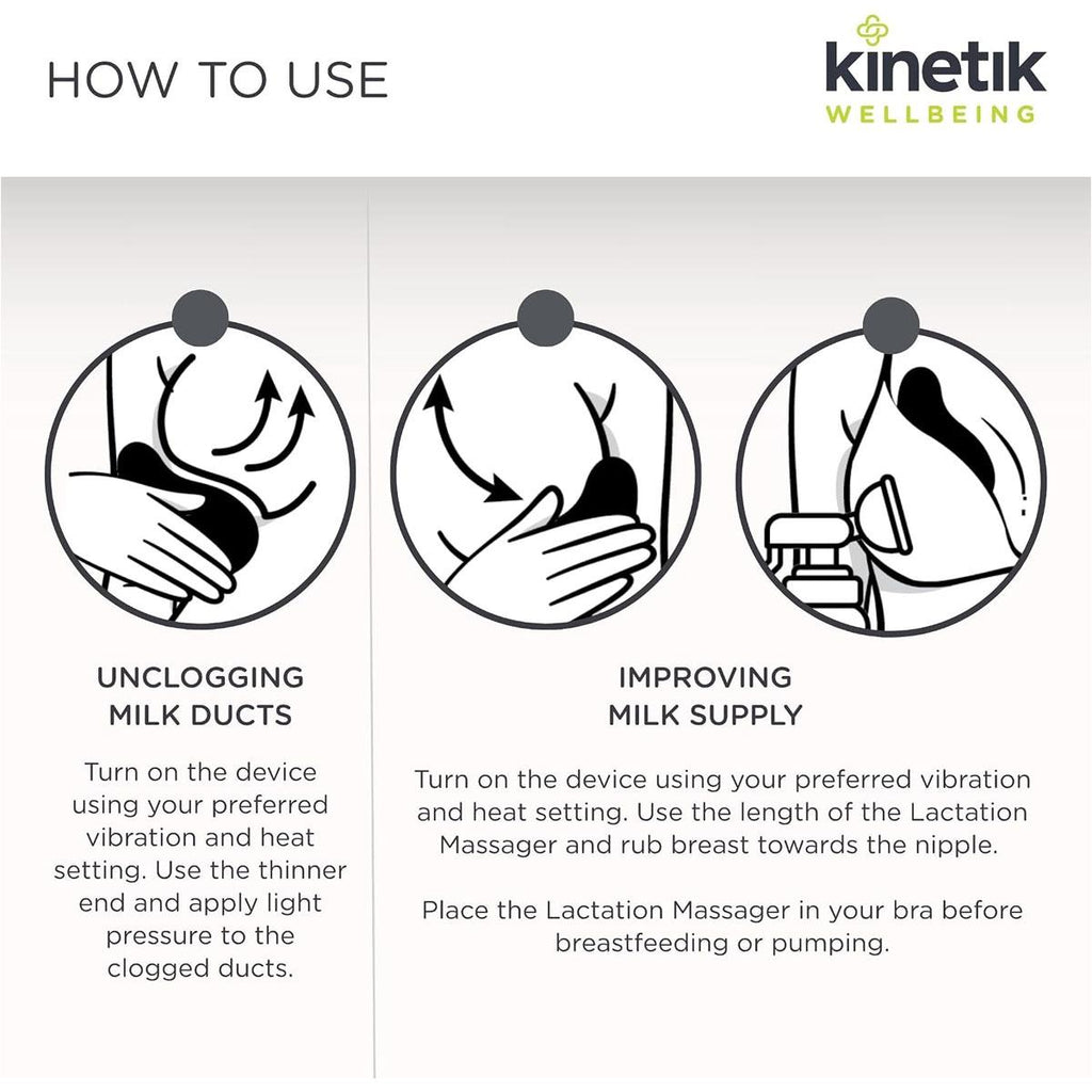 Kinetik Wellbeing Lactation Massager Breastfeeding Pain Relief Device