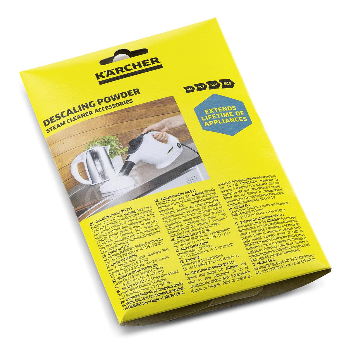 Karcher RM 511 Descaling Powder 6 x 17g Pack