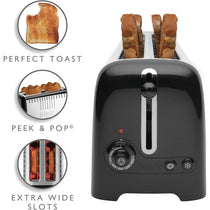 Dualit Lite 2 Long Slot 4 Slice Toaster Black