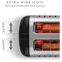 Dualit Lite 2 Long Slot 4 Slice Toaster Black