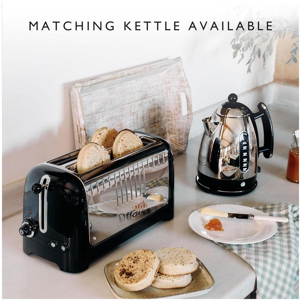 Dualit Lite 2 Long Slot 4 Slice Toaster Black