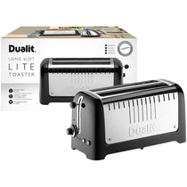 Dualit Lite 2 Long Slot 4 Slice Toaster Black