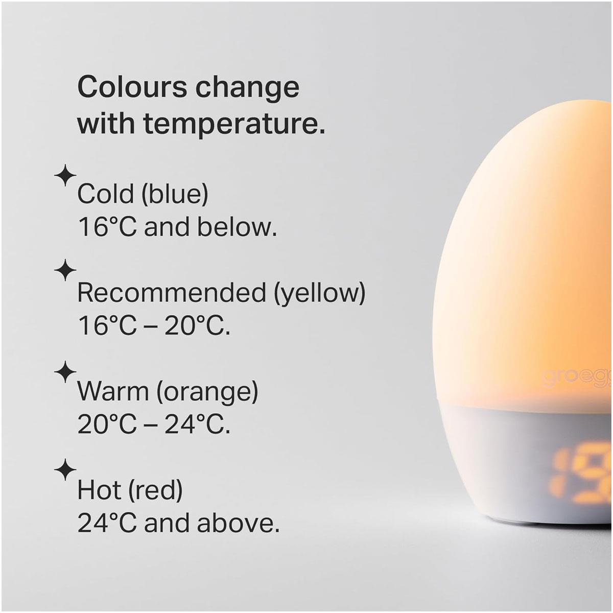 Tommee Tippee GroEgg2 Digital Nursery Thermometer & Nightlight