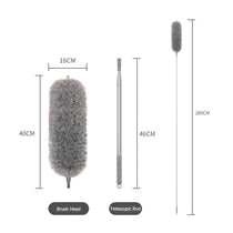 Generic Extendable Microfiber Feather Duster Grey