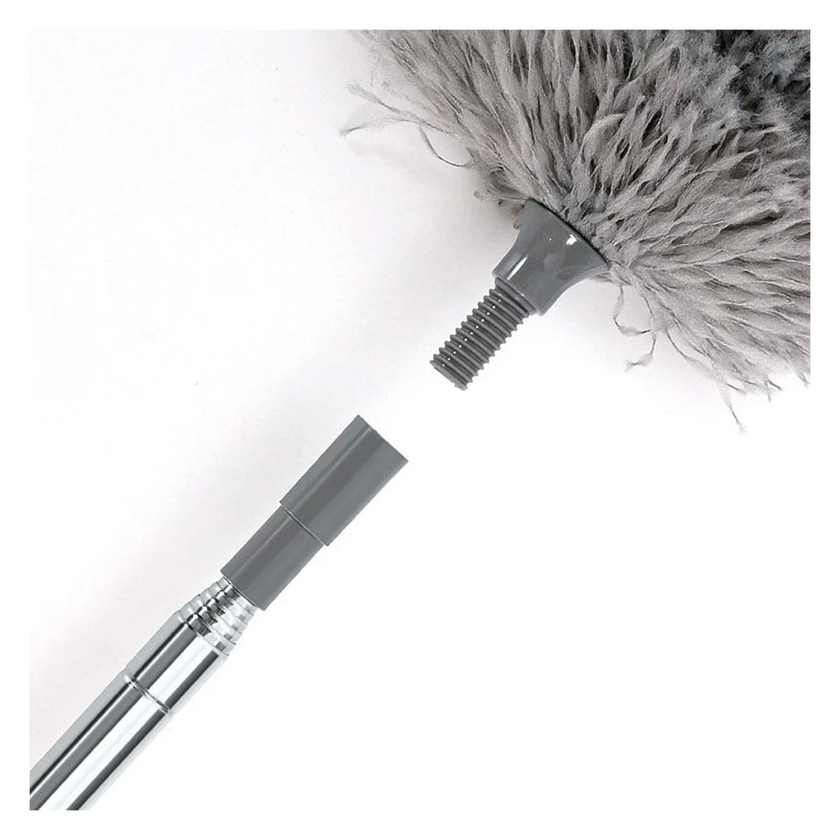 Generic Extendable Microfiber Feather Duster Grey