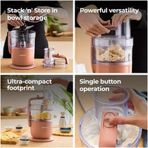 Kenwood MultiPro Go Compact Food Processor Clay Red