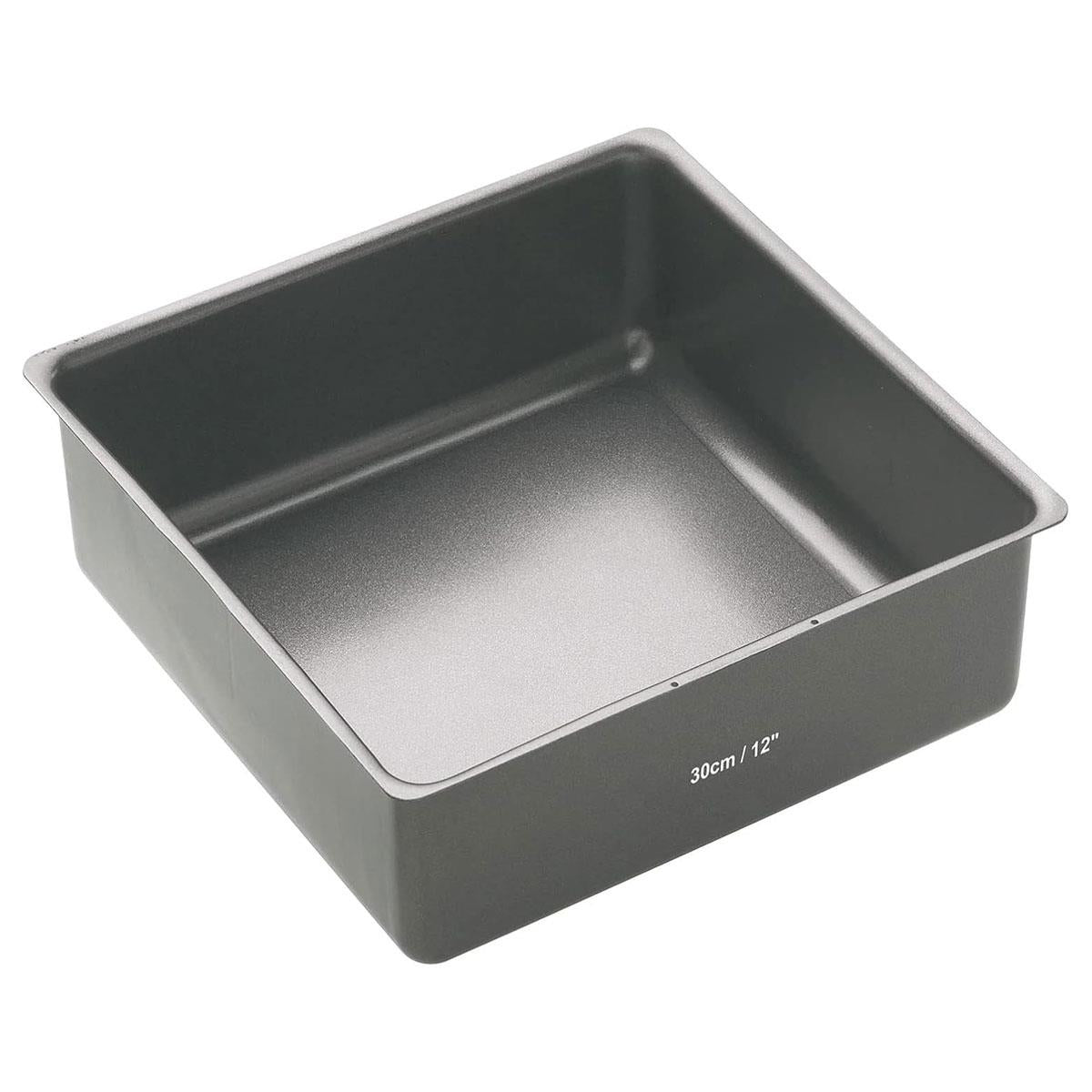 MasterClass Non-Stick Square Loose Base Deep Cake Pan 30cm