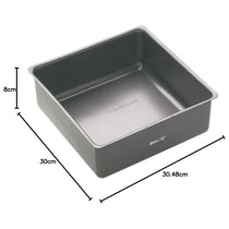 MasterClass Non-Stick Square Loose Base Deep Cake Pan 30cm