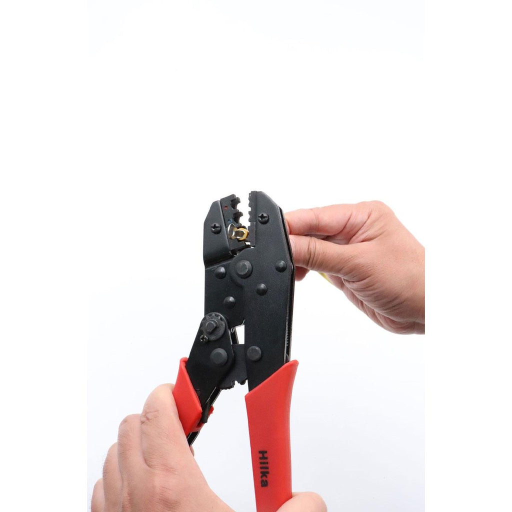 Hilka Heavy Duty Ratchet Crimping Tool Red/Black