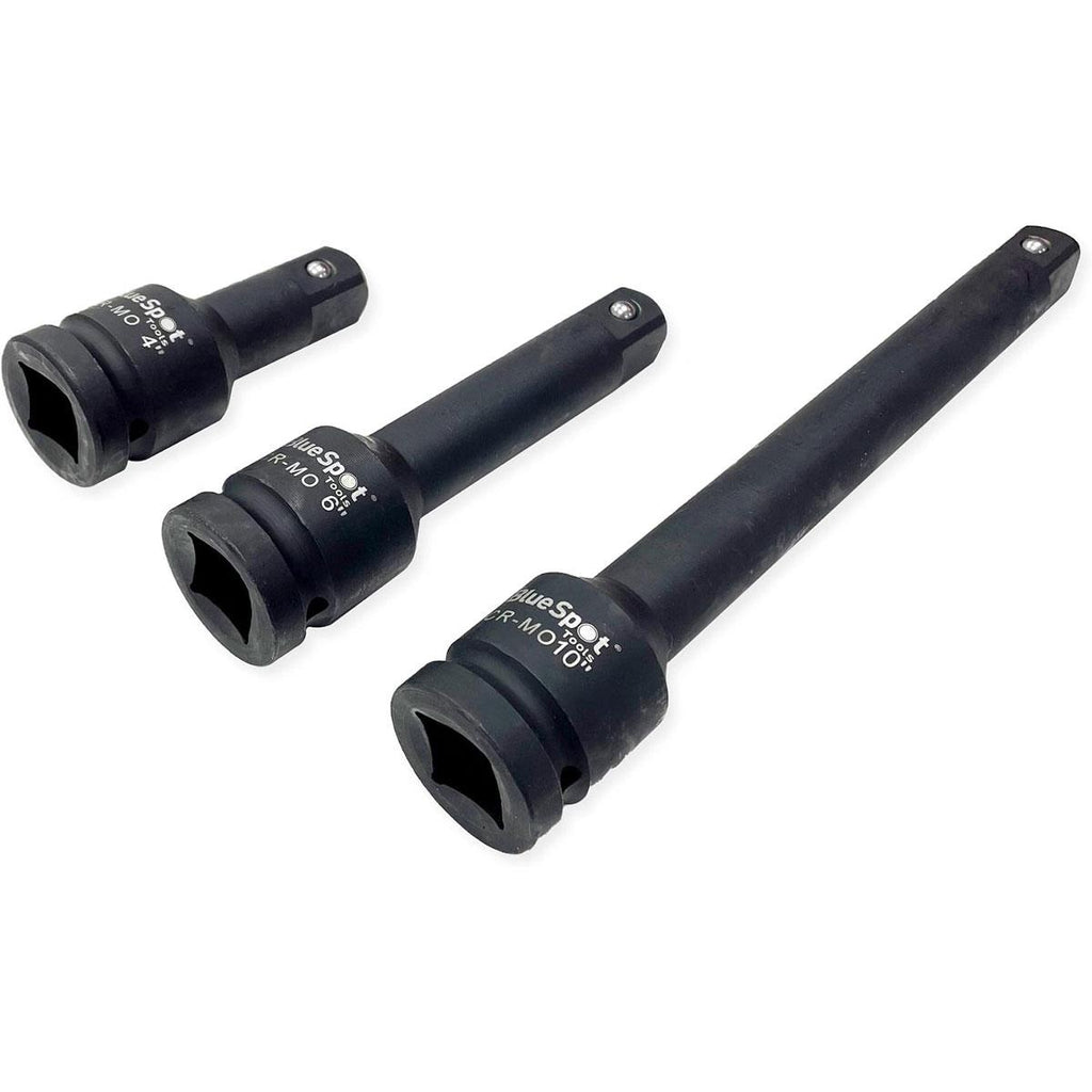 Blue Spot Tools 3/4 Inch Drive Impact Extension Bar Set Black