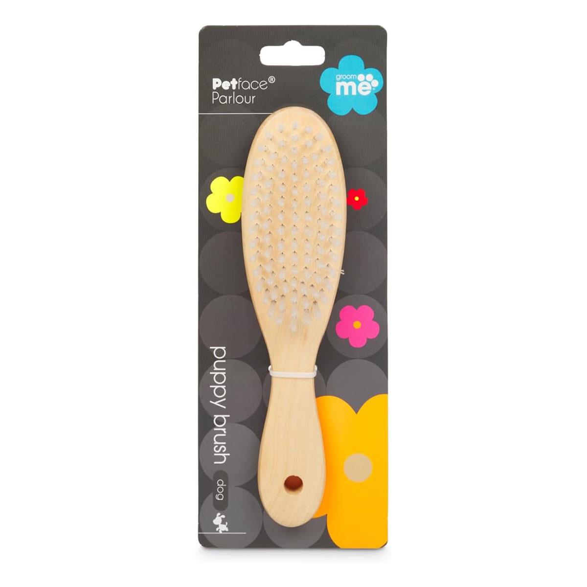 Petface Wooden Puppy Grooming Hair Brush