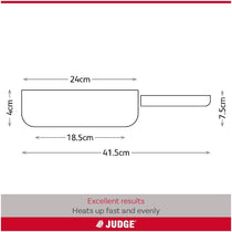 Judge Everyday Non-Stick Frying Pan 24cm Pewter