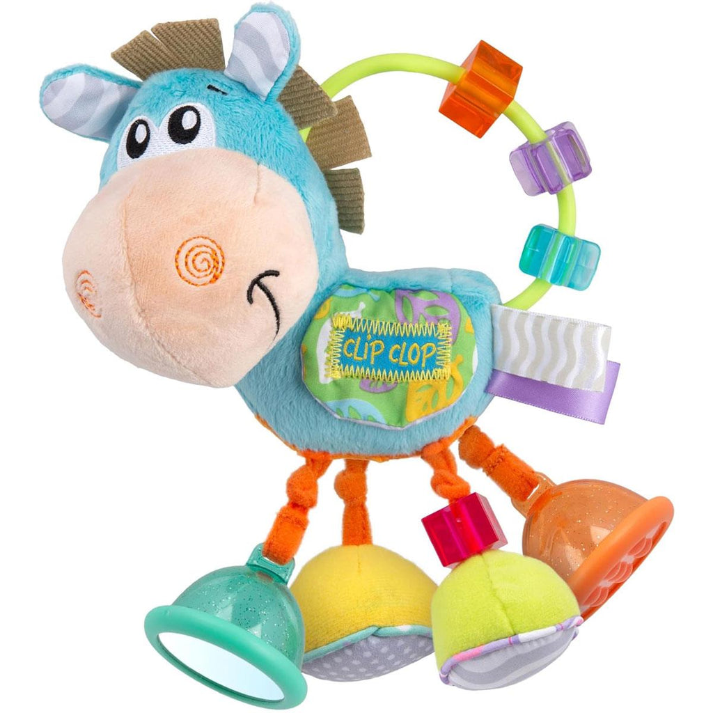 Playgro Horse Clip Clop Activity Rattle Light Blue