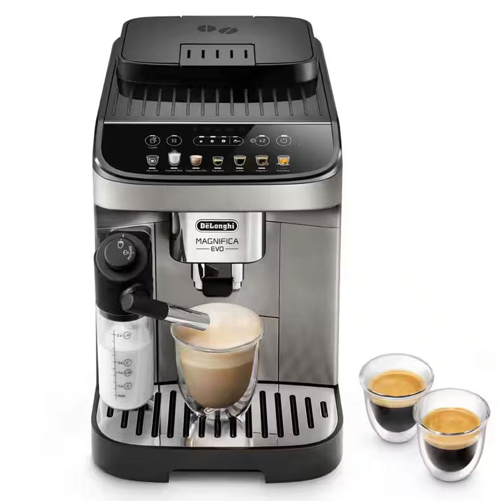 Delonghi Magnifica Evo Fully Automatic Coffee Machine - Titanium & Black