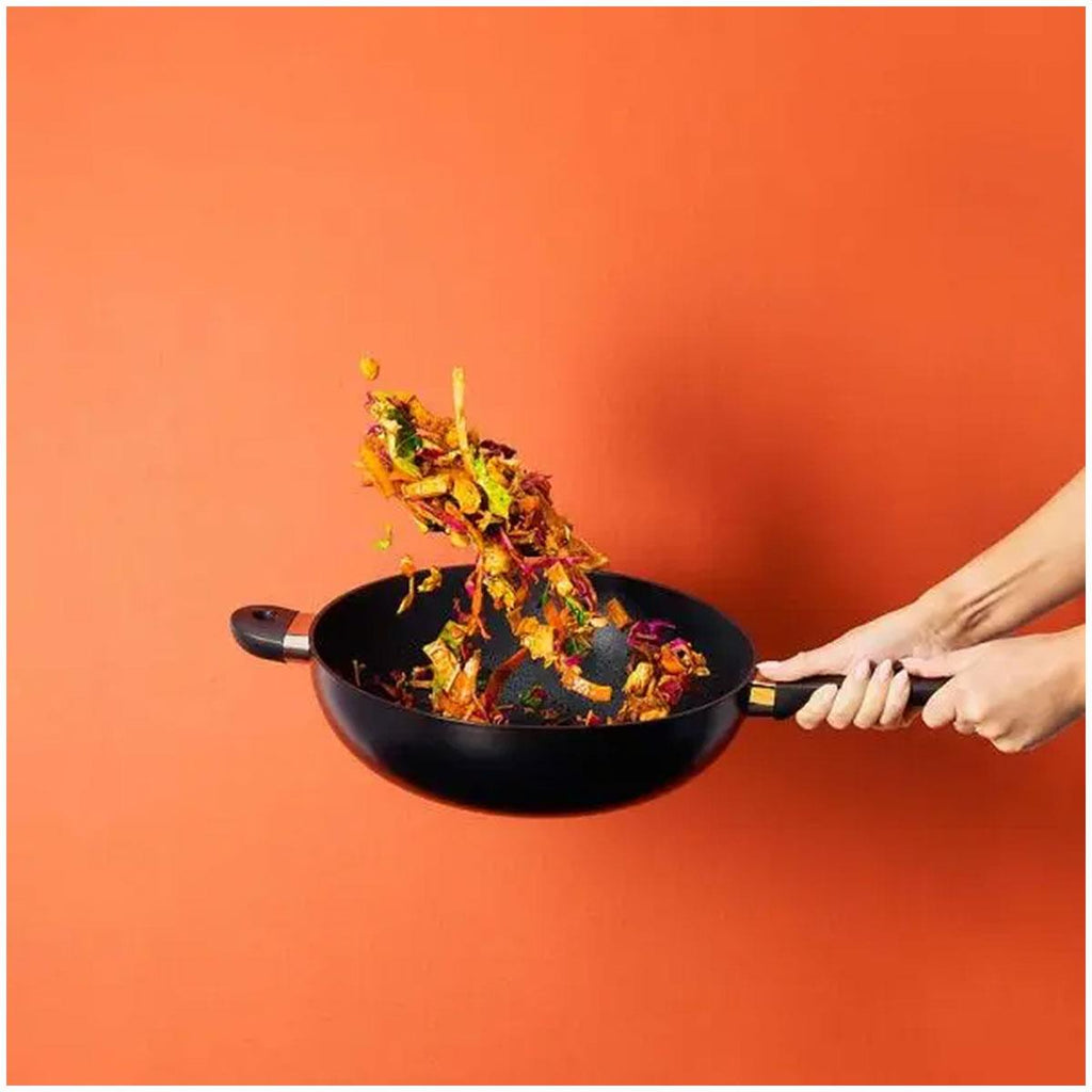 Judge Vista Stainless Steel Non-Stick Wok 30cm Black