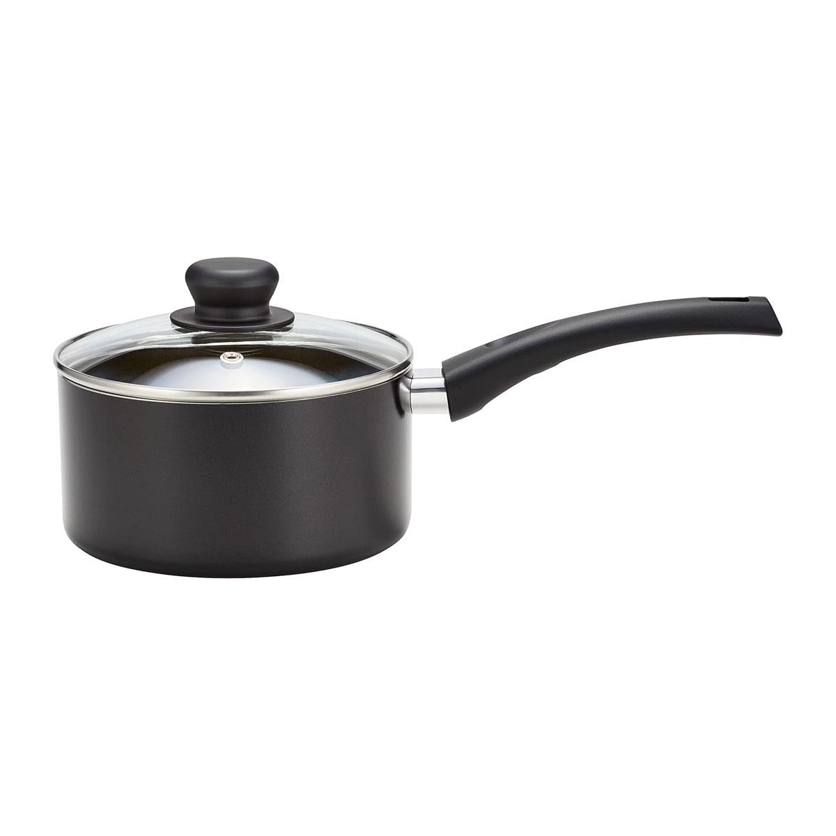 Judge Essentials Radiant Teflon Non-Stick Saucepan 18cm Black