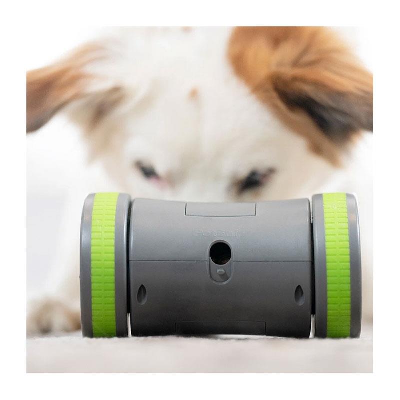 PetSafe Kibble Chase Roaming Treat Dispenser Dog Toy Gray