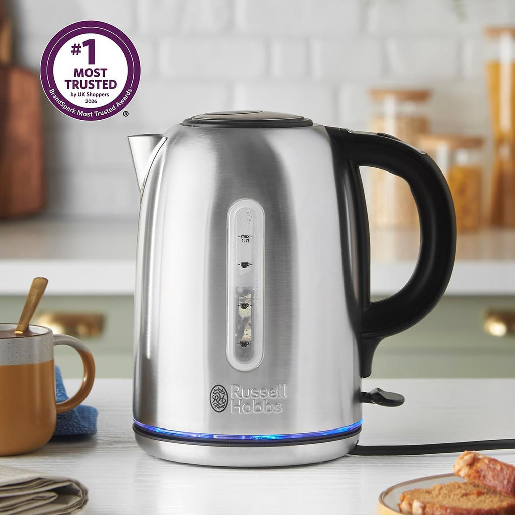 Russell Hobbs Buckingham Quiet Boil Electric Jug Kettle Silver
