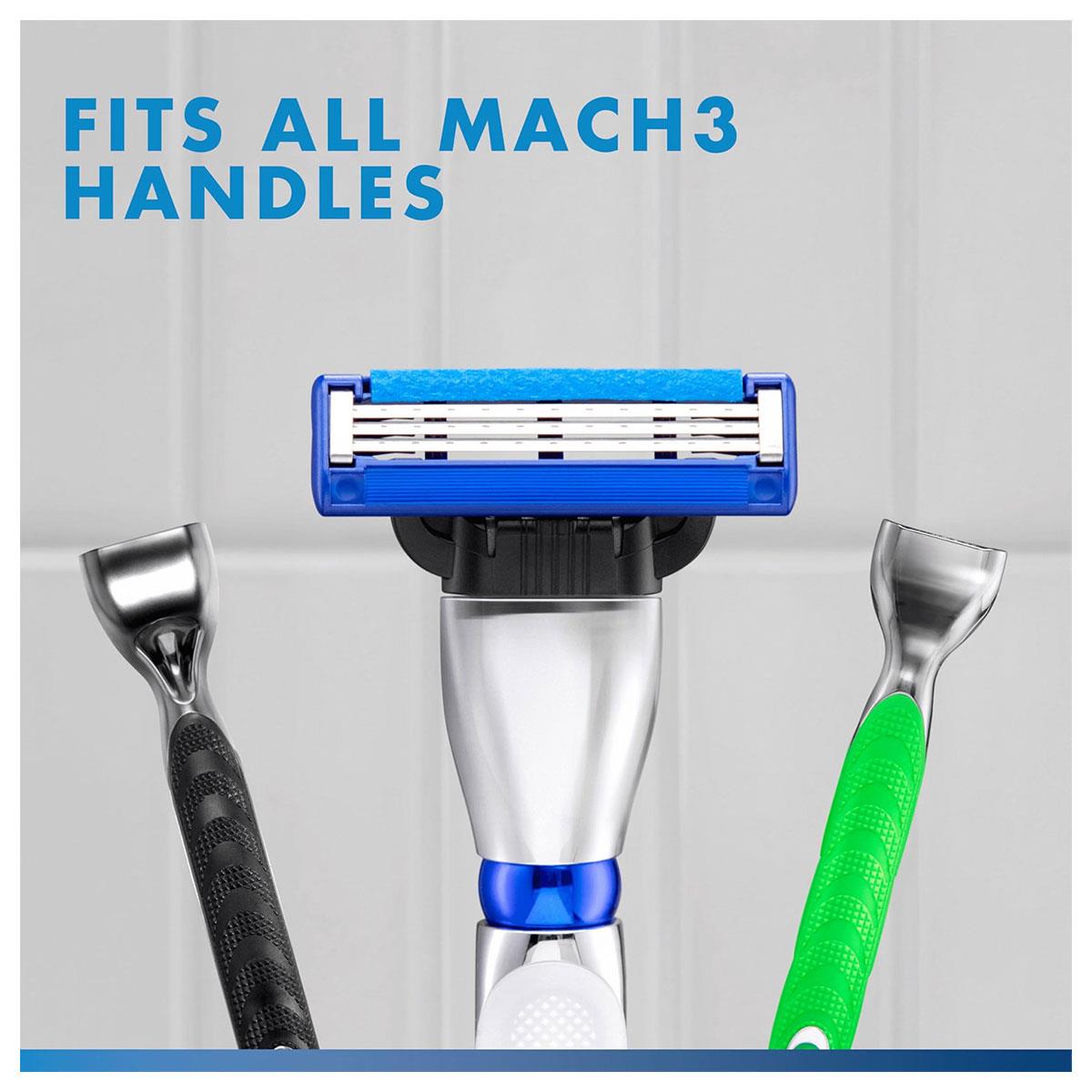 Gillette Mach3 Turbo Men's Razor Blade Refills 4 Pack