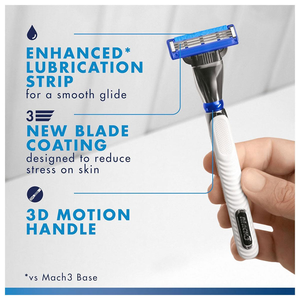 Gillette Mach3 Turbo Men's Razor Blade Refills 4 Pack