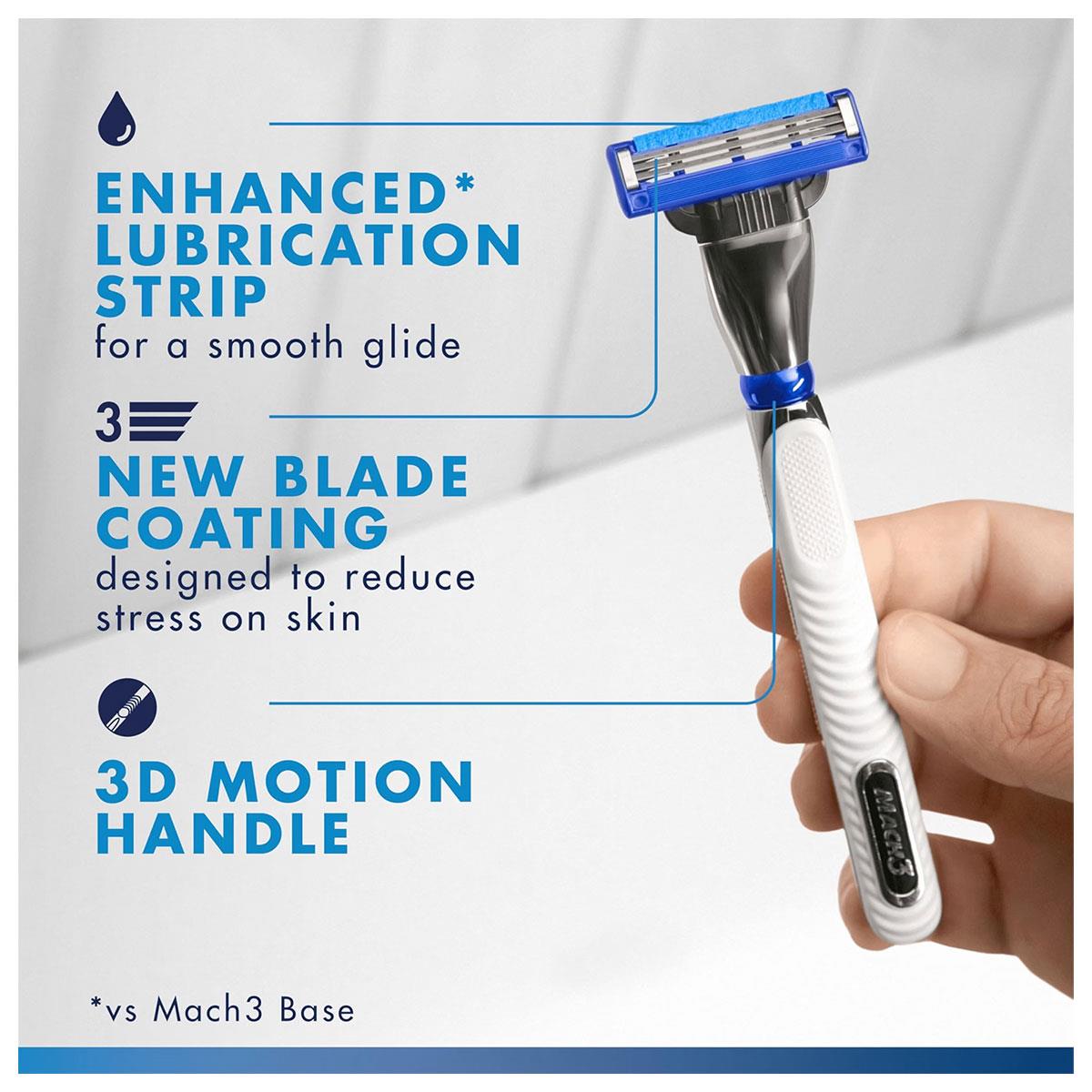 Gillette Mach3 Turbo Men's Razor Blade Refills 4 Pack