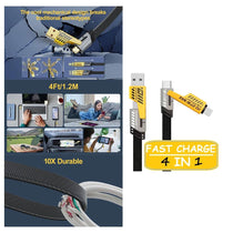 Generic 4-in-1 Multi USB PD Fast Charging Cable (1 Meter)