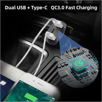 Qualcomm Quick Charge 3.0 Dual 48W Fast Car Charger Adapter White