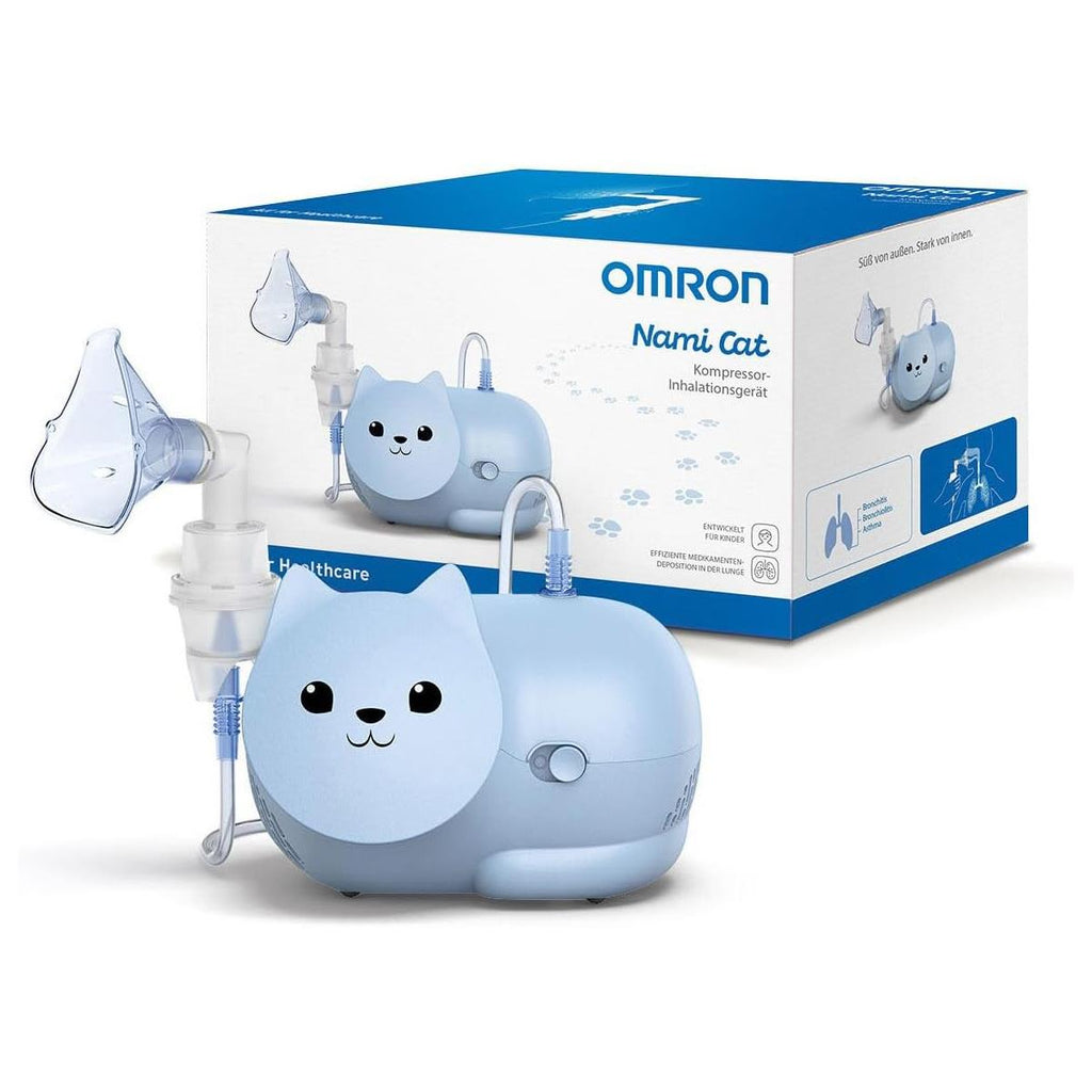 Omron Nami Cat Compressor Nebuliser - Light Blue