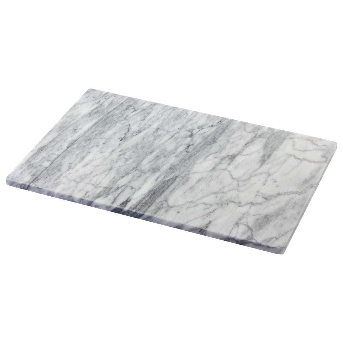 Judge Marble Oblong Serving Platter And Pastry Board White