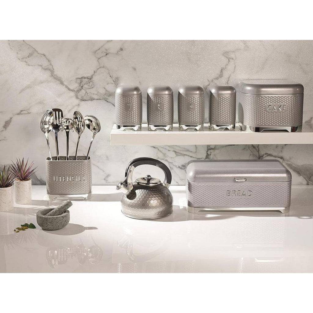 KitchenCraft Lovello Textured Coffee Canister Shadow Grey