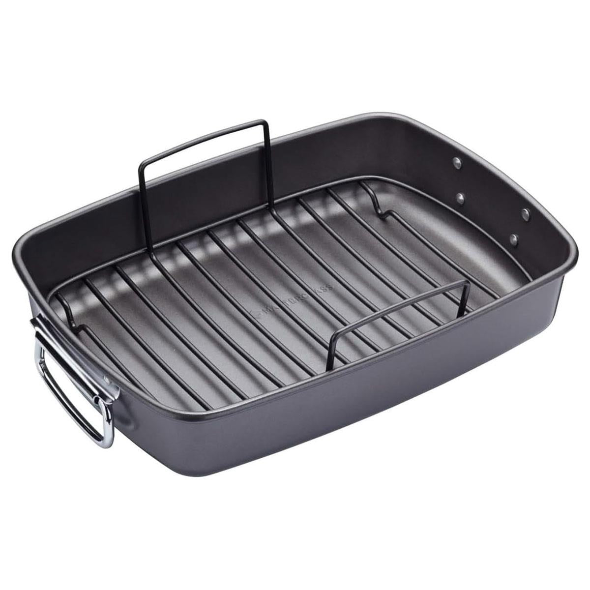 MasterClass Non-Stick Carbon Steel Roasting Pan - Grey