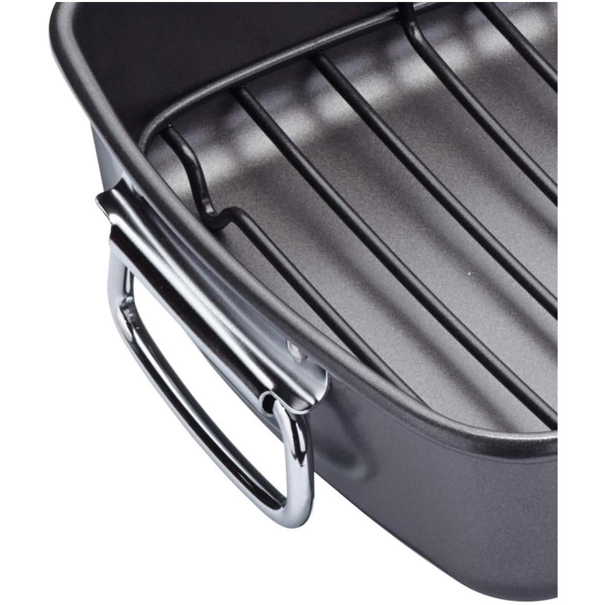 MasterClass Non-Stick Carbon Steel Roasting Pan - Grey