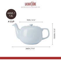La Cafetiere Classic Teapot 1.2 Litre Sky Blue