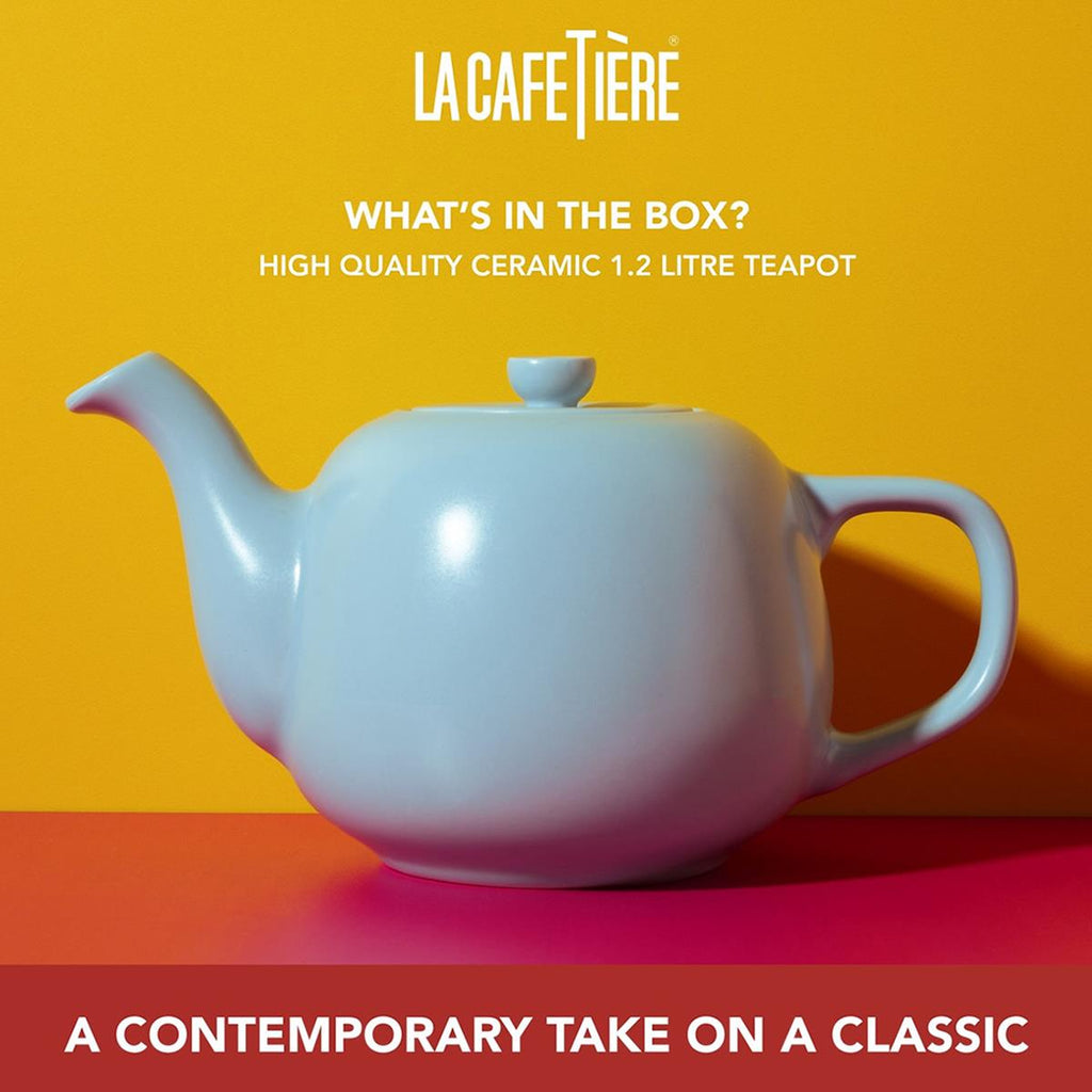 La Cafetiere Classic Teapot 1.2 Litre Sky Blue