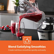 Geepas Professional Electric Jug Blender 1200W Silver Black