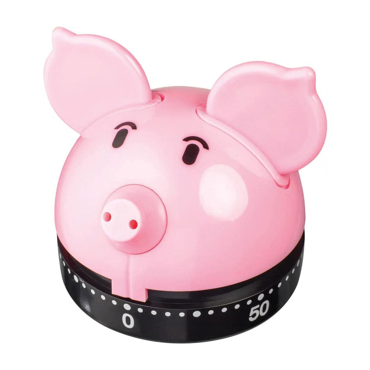 Judge Piggy Mechanical Kitchen Timer Pink