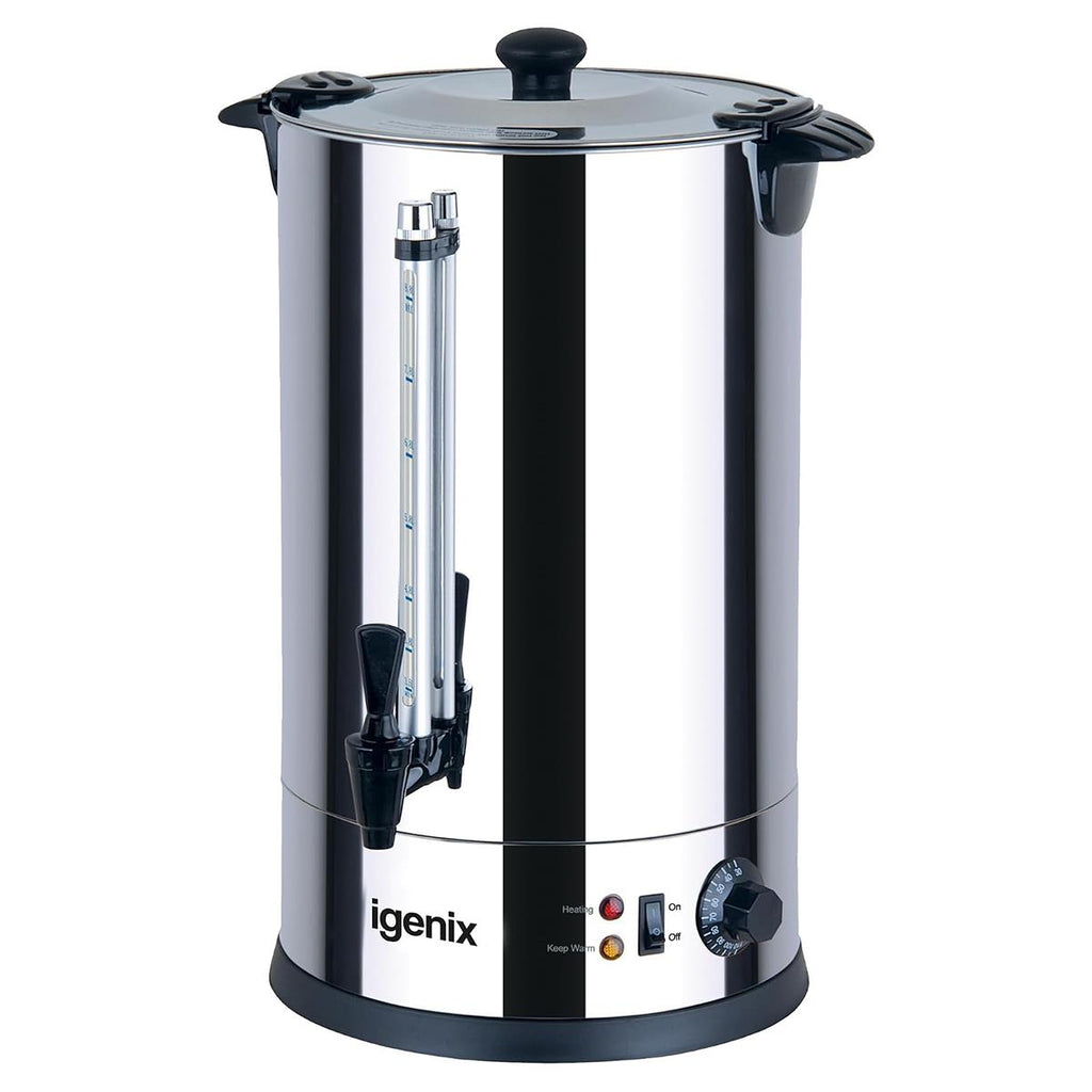 Igenix Catering Urn Hot Water Boiler - Silver