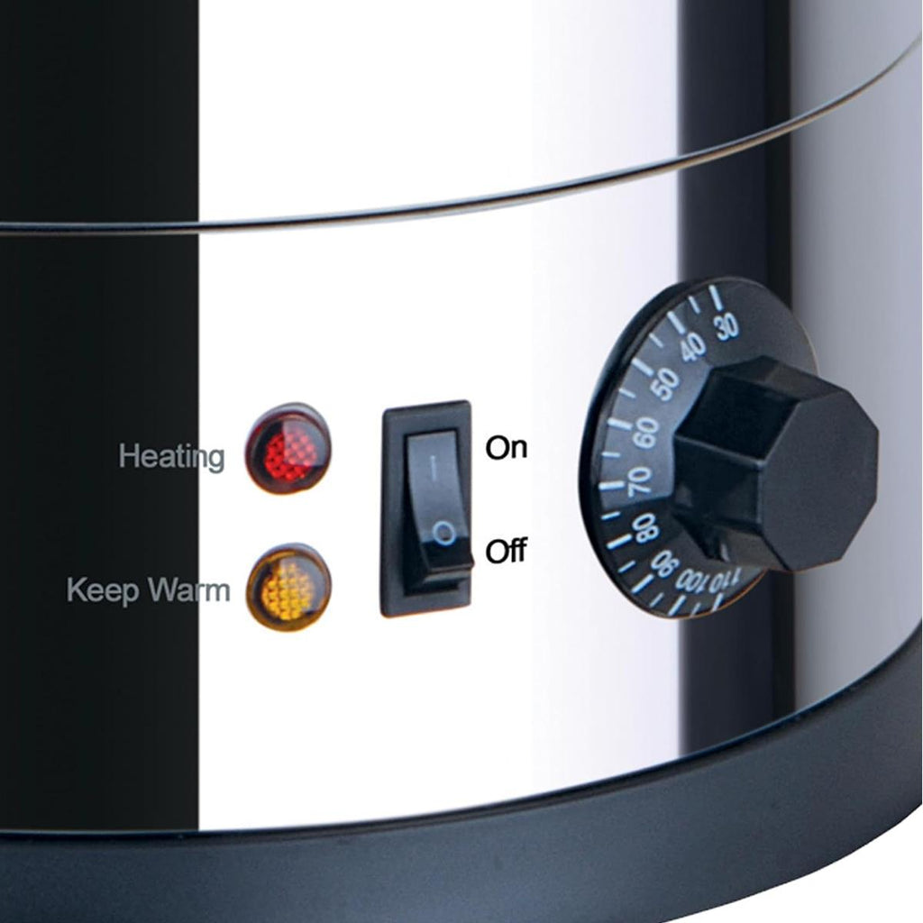 Igenix Catering Urn Hot Water Boiler - Silver