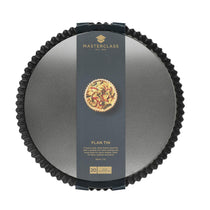 MasterClass Carbon Steel Fluted Quiche Pan 30cm - Grey