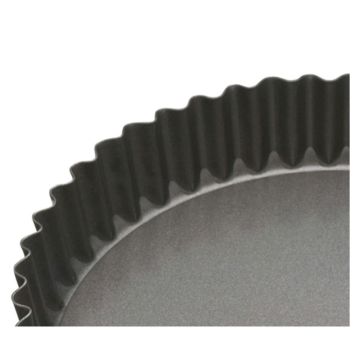 MasterClass Carbon Steel Fluted Quiche Pan 30cm - Grey