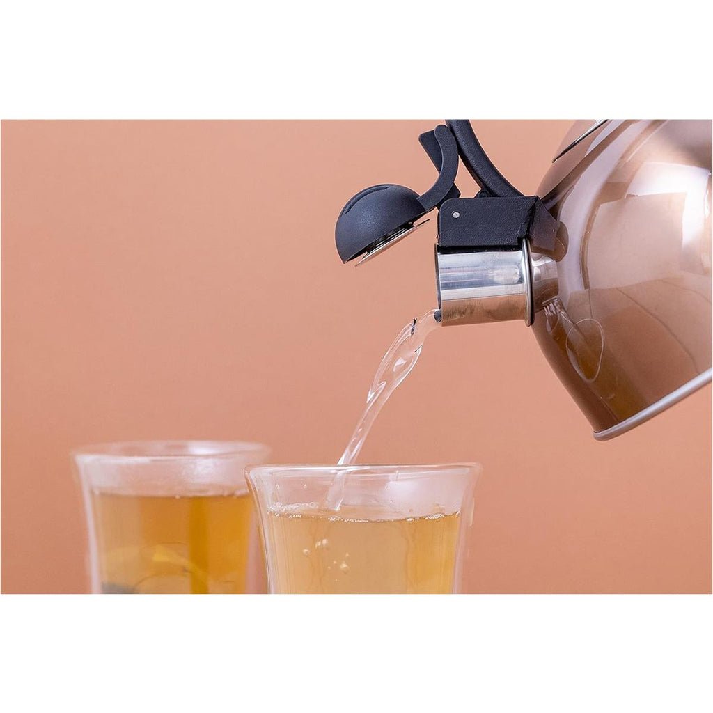 La Cafetiere Whistling Stovetop Kettle 1.3 Litres Copper
