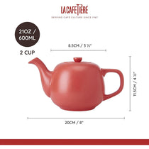 La Cafetiere Classic Teapot 600ml Red