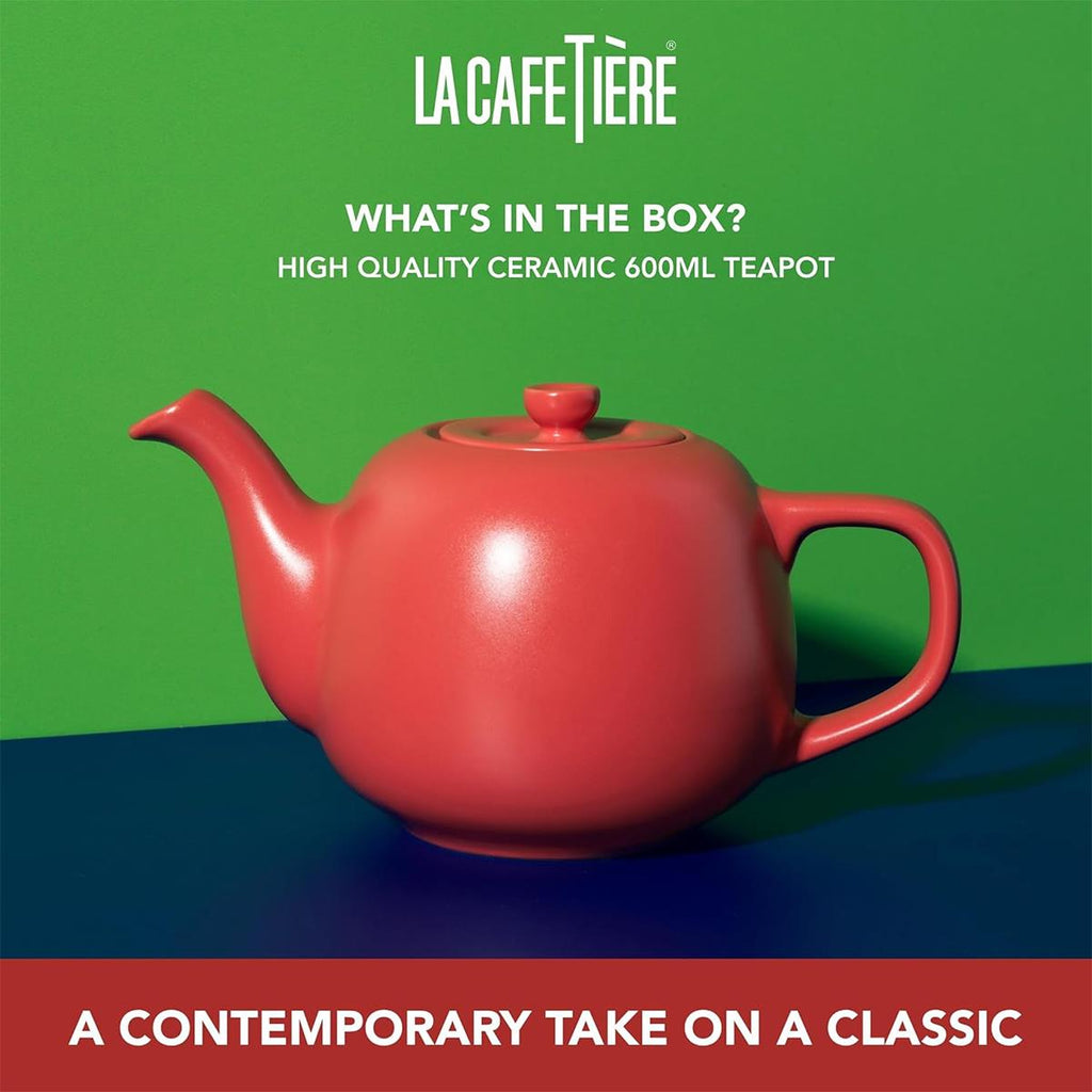La Cafetiere Classic Teapot 600ml Red