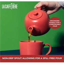 La Cafetiere Classic Teapot 600ml Red