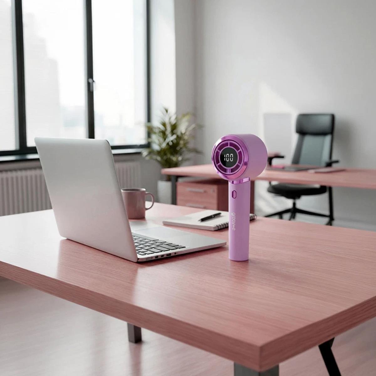 Groov-e Coola AirMax Portable Handheld Fan Pink
