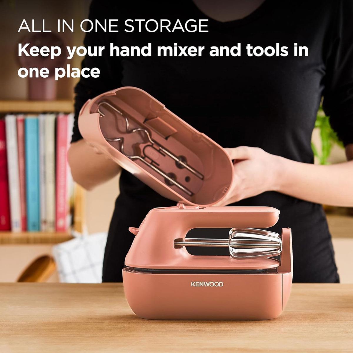 Kenwood QuickMix Go Plastic Electric Hand Mixer Clay Red
