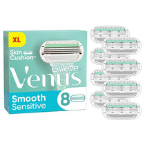 Gillette Venus Smooth Sensitive Women Razor Blade Refills Pack of 8